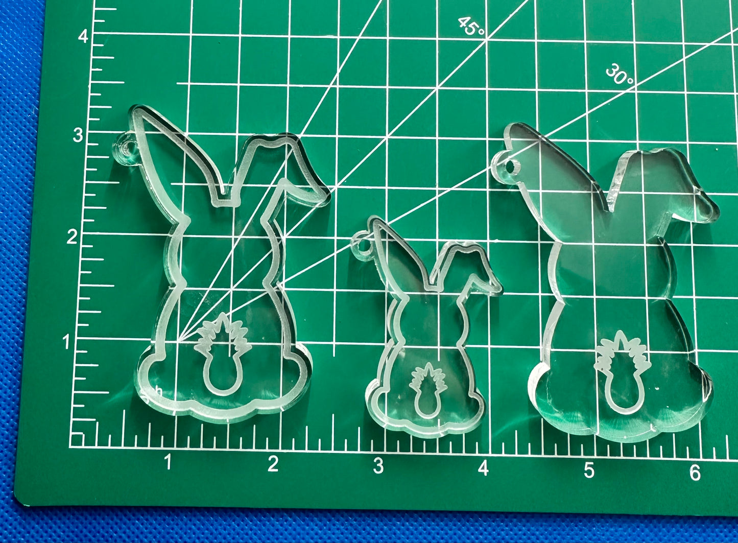 Easter Bunny Tails Keychain Mold