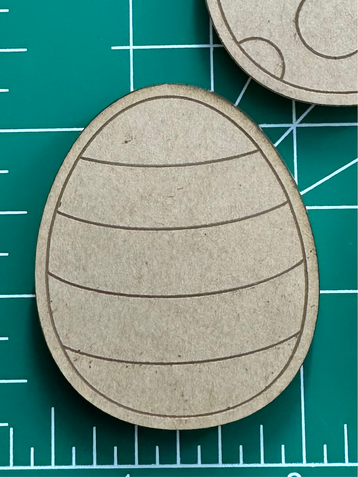 Striped Easter Egg Keychain Mold