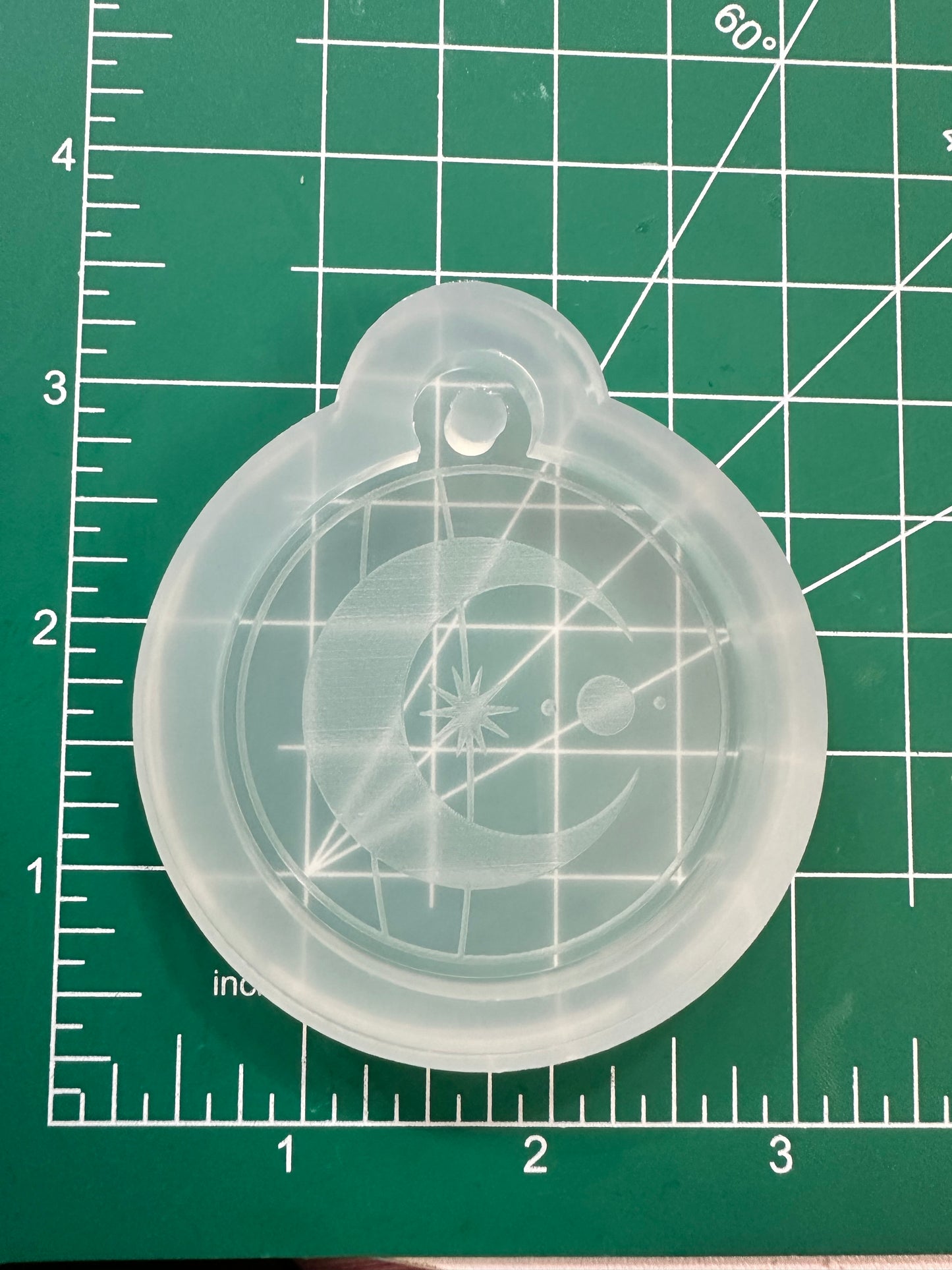Celestial Moon & Star Keychain Mold