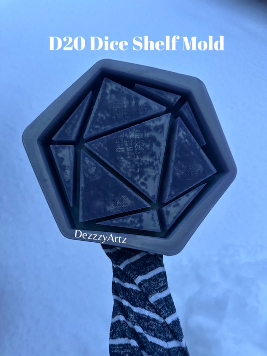 D20 Dice Shelf/Dice Tray Mold