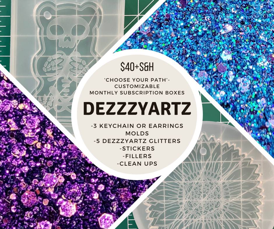 DezzzyArtz Mold & Glitter Monthly Subscription Box