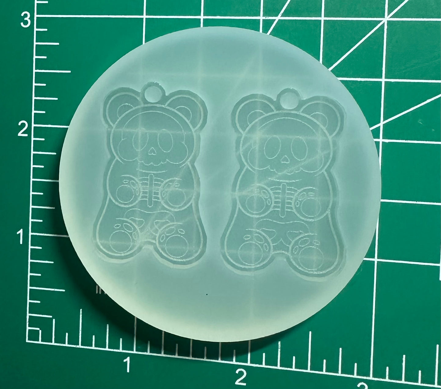 Skeleton Bear Earrings Mold