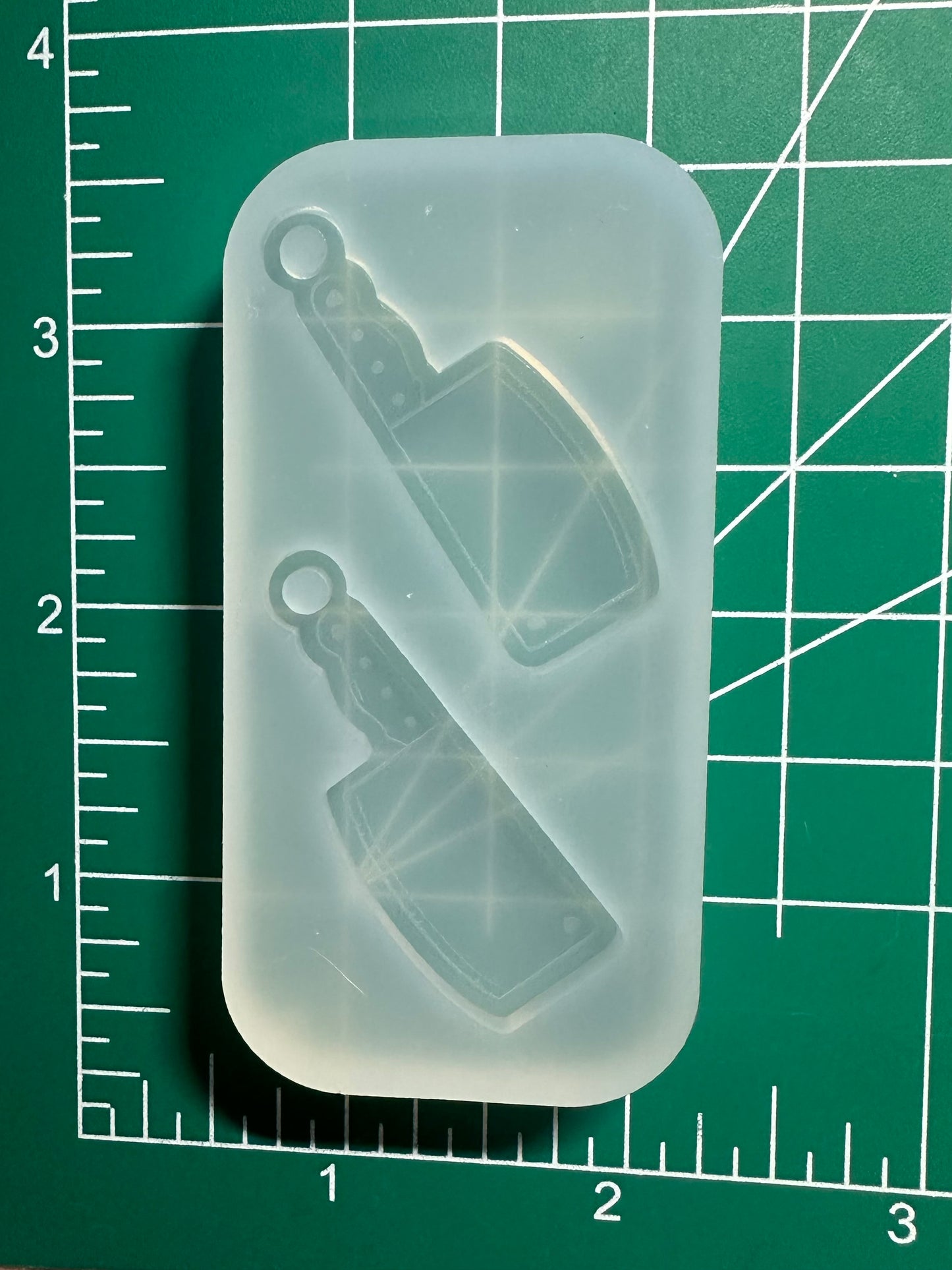 Butcher Knife Earrings Mold