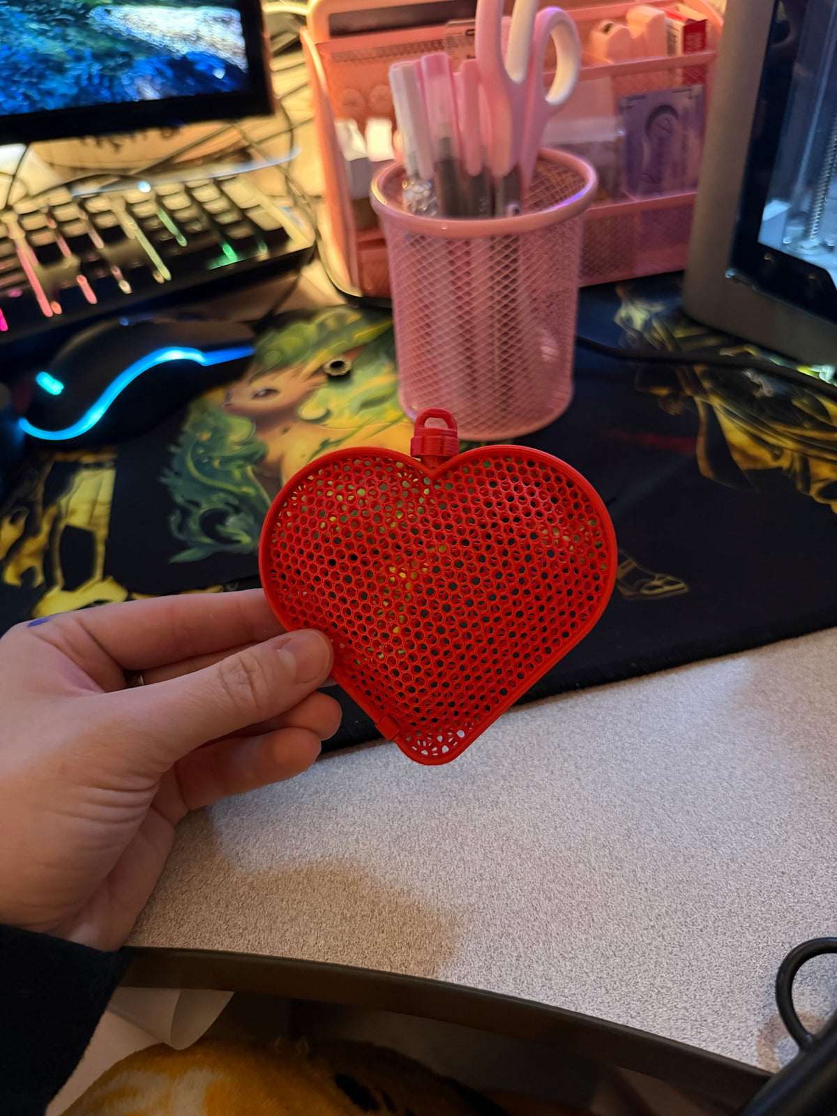 Heart Mesh Treat Container
