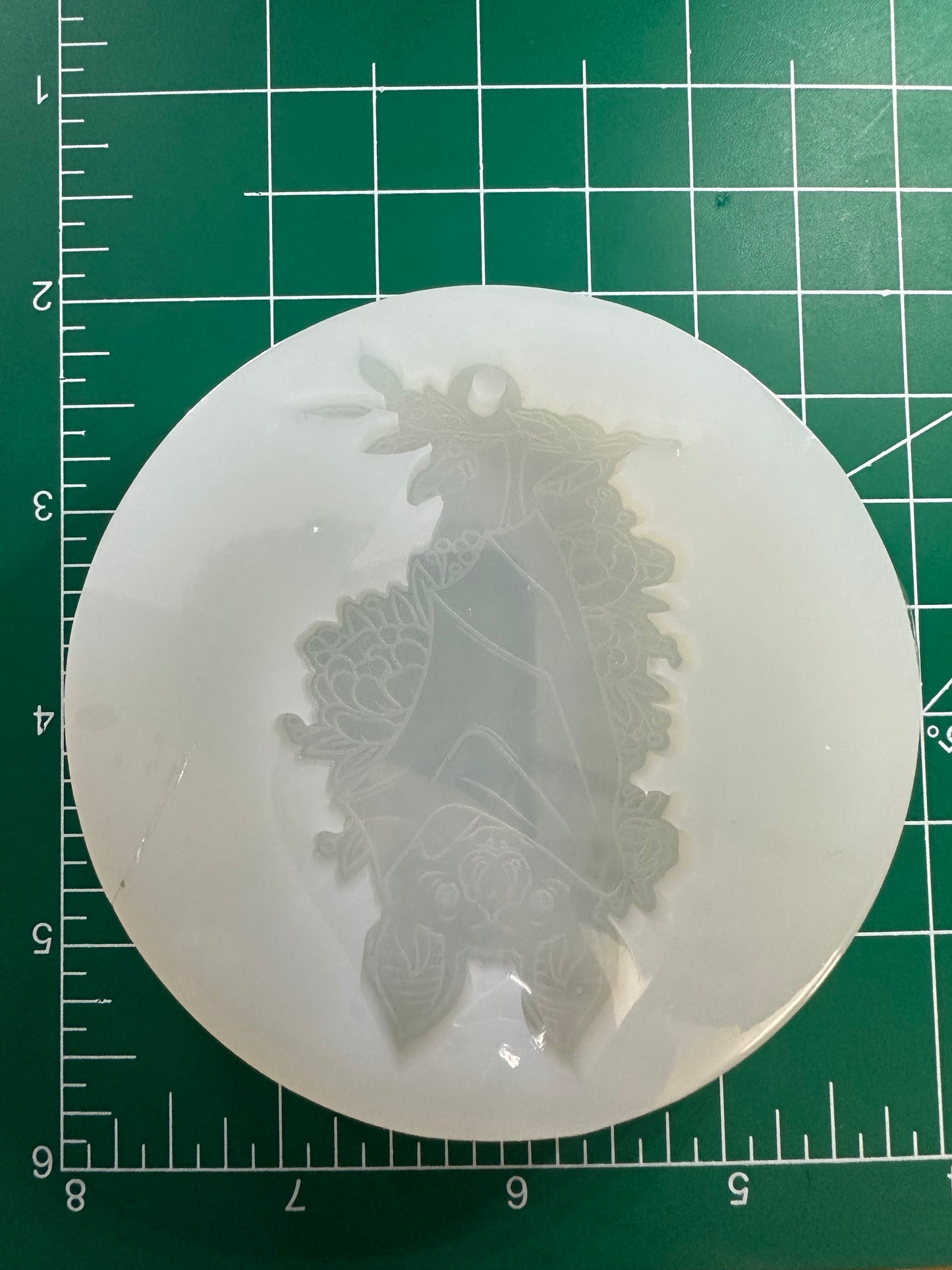 Floral Bat Keychain Mold