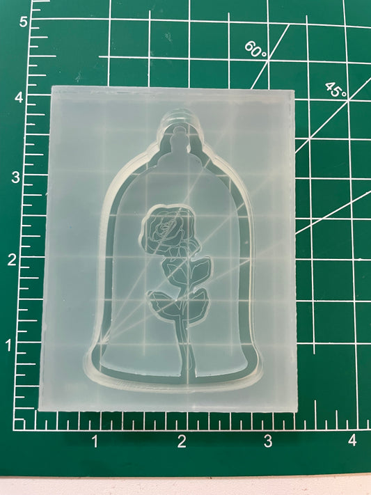 Beauty and the Beast Rose Shaker Keychain Mold