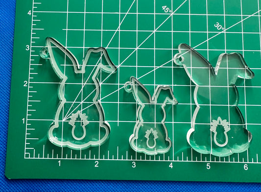 Easter Bunny Tails Keychain Mold