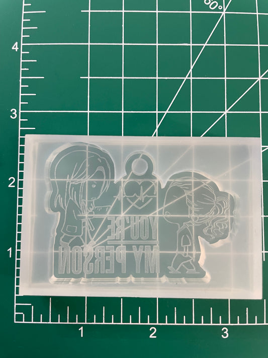 ‘You’re my person’ Grey’s Anatomy Keychain Mold