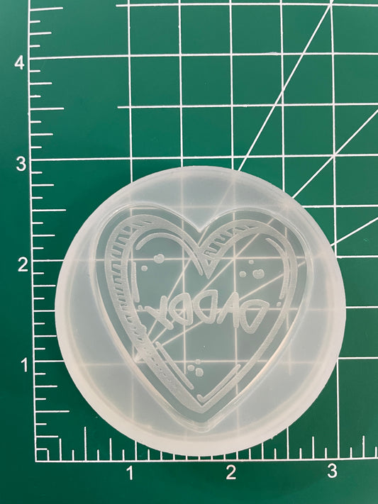 Daddy Heart Mold