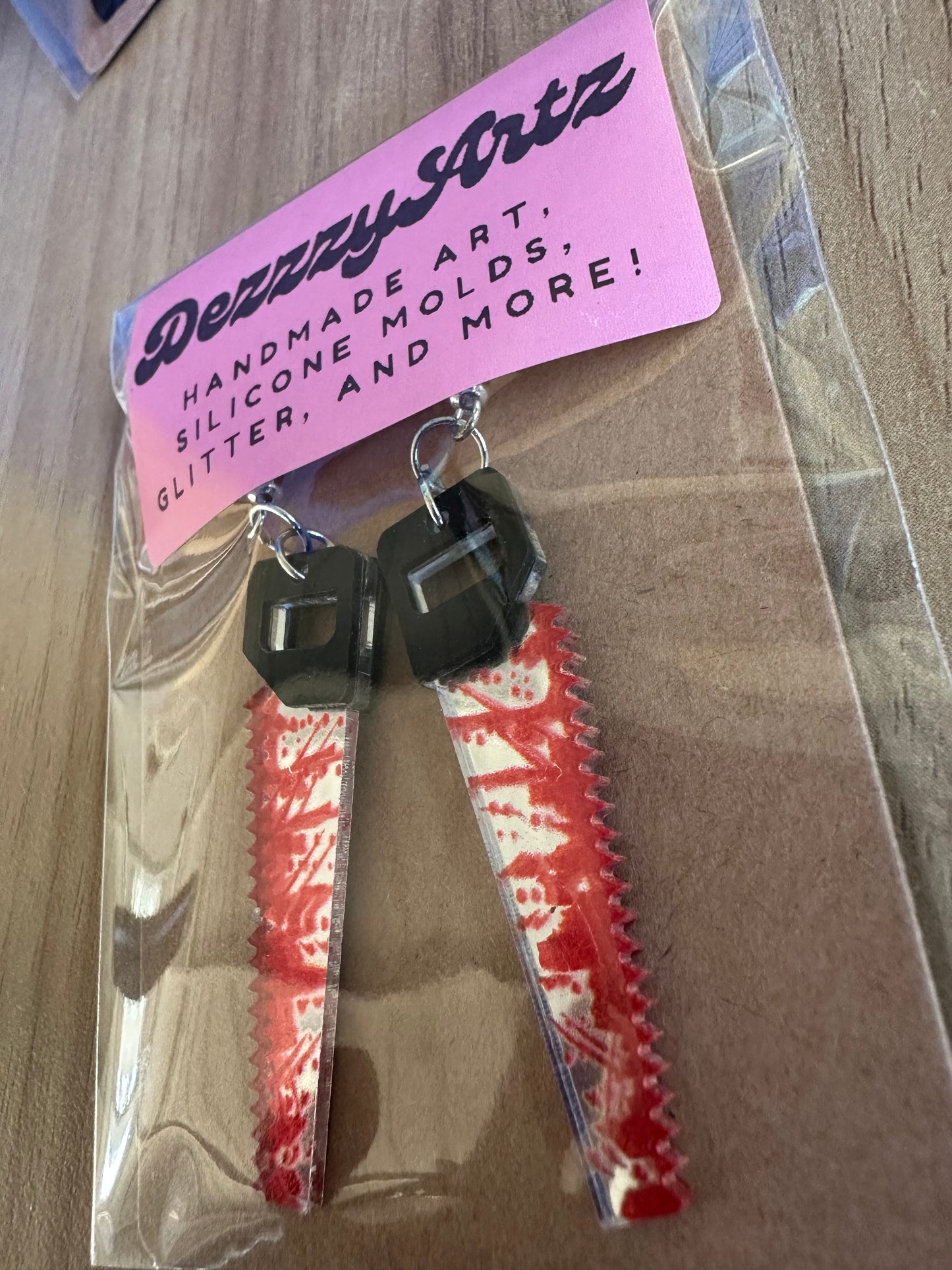 Bloody Saw Earrings