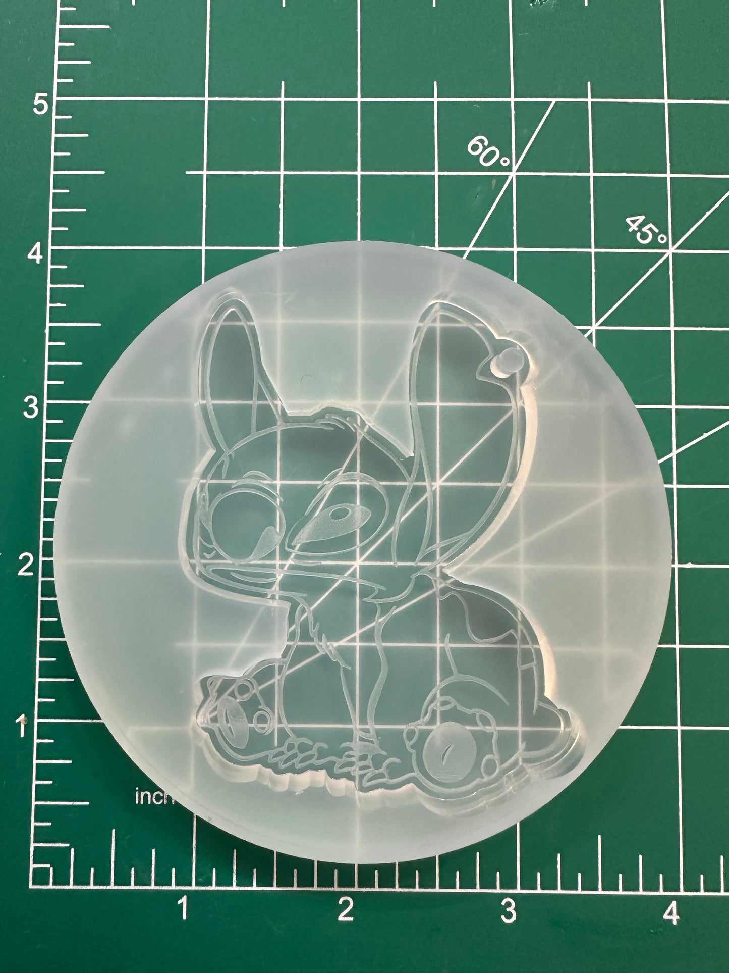 Grumpy Alien Keychain Mold