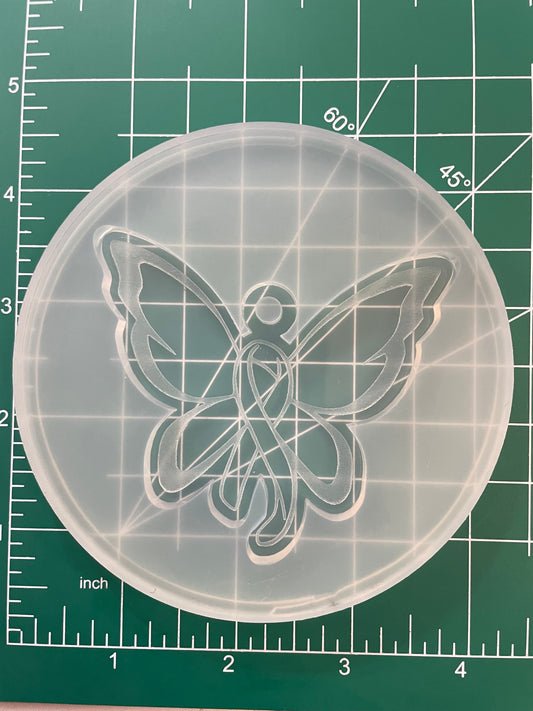 Awareness Butterfly Keychain Mold