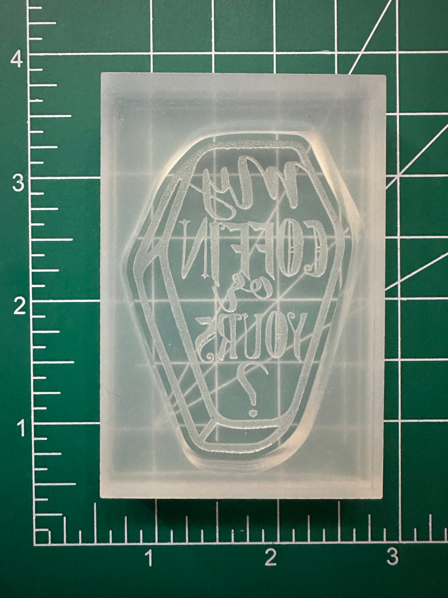 ‘My coffin or yours?’ Keychain Mold