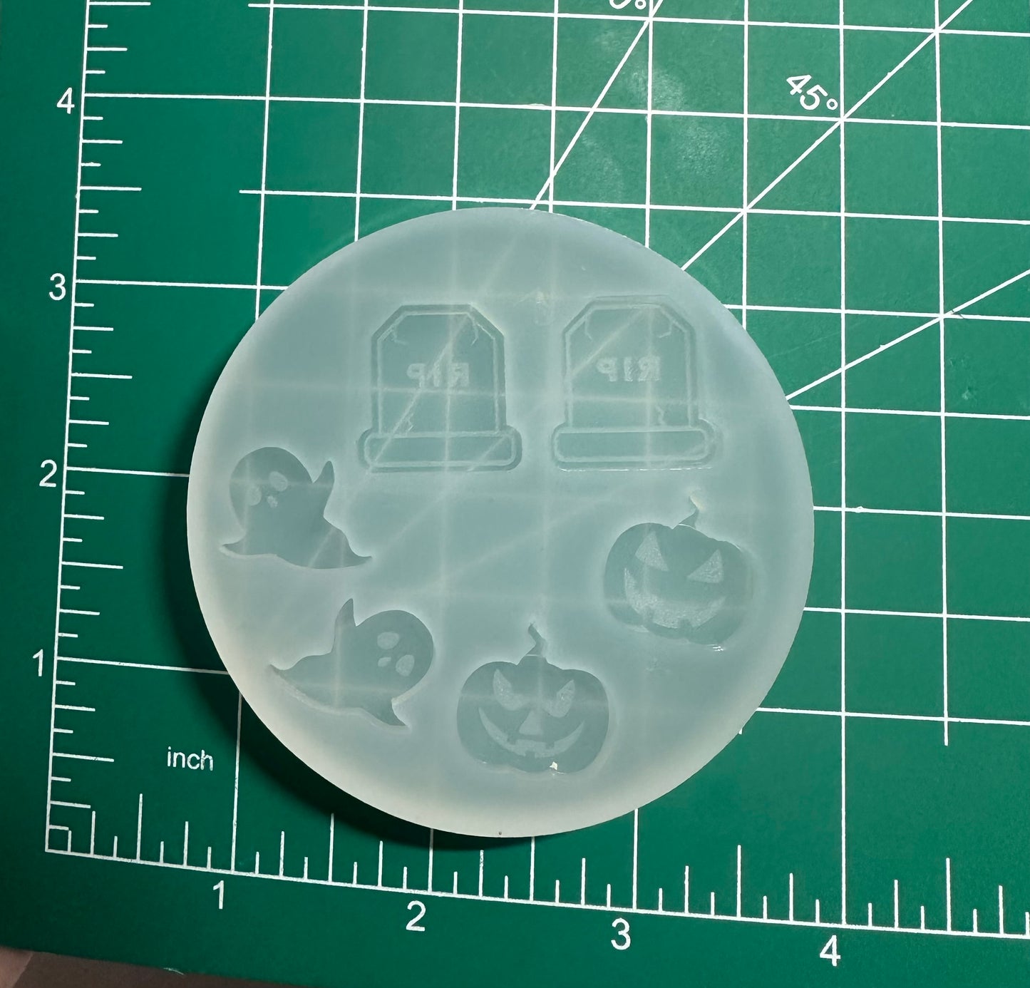 Ghost, Pumpkins, Tombstone Stud Earrings Mold