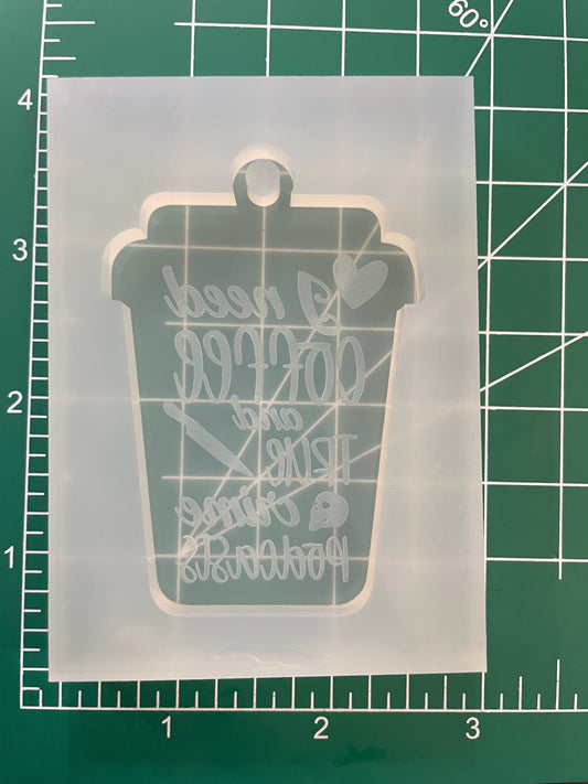 ‘ I need coffee and true crime podcasts’ Keychain Mold