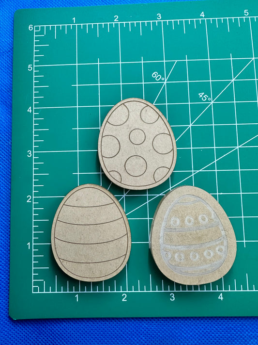 Striped Easter Egg Keychain Mold