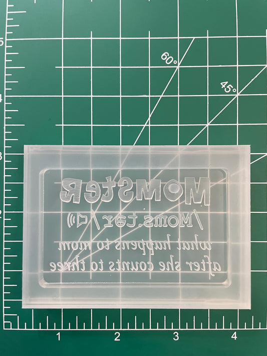 ‘MOMSTER’ Keychain Mold