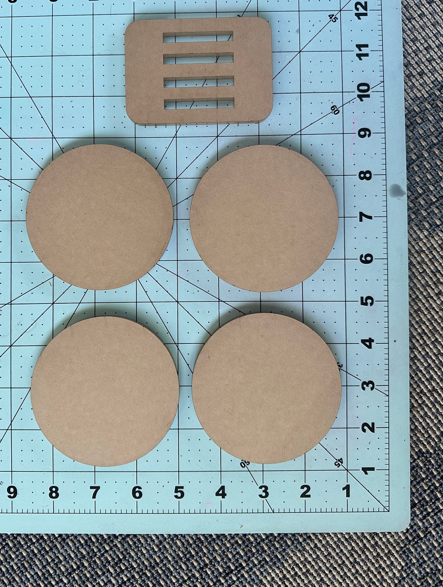 Round Coaster Set (or individual) Mold