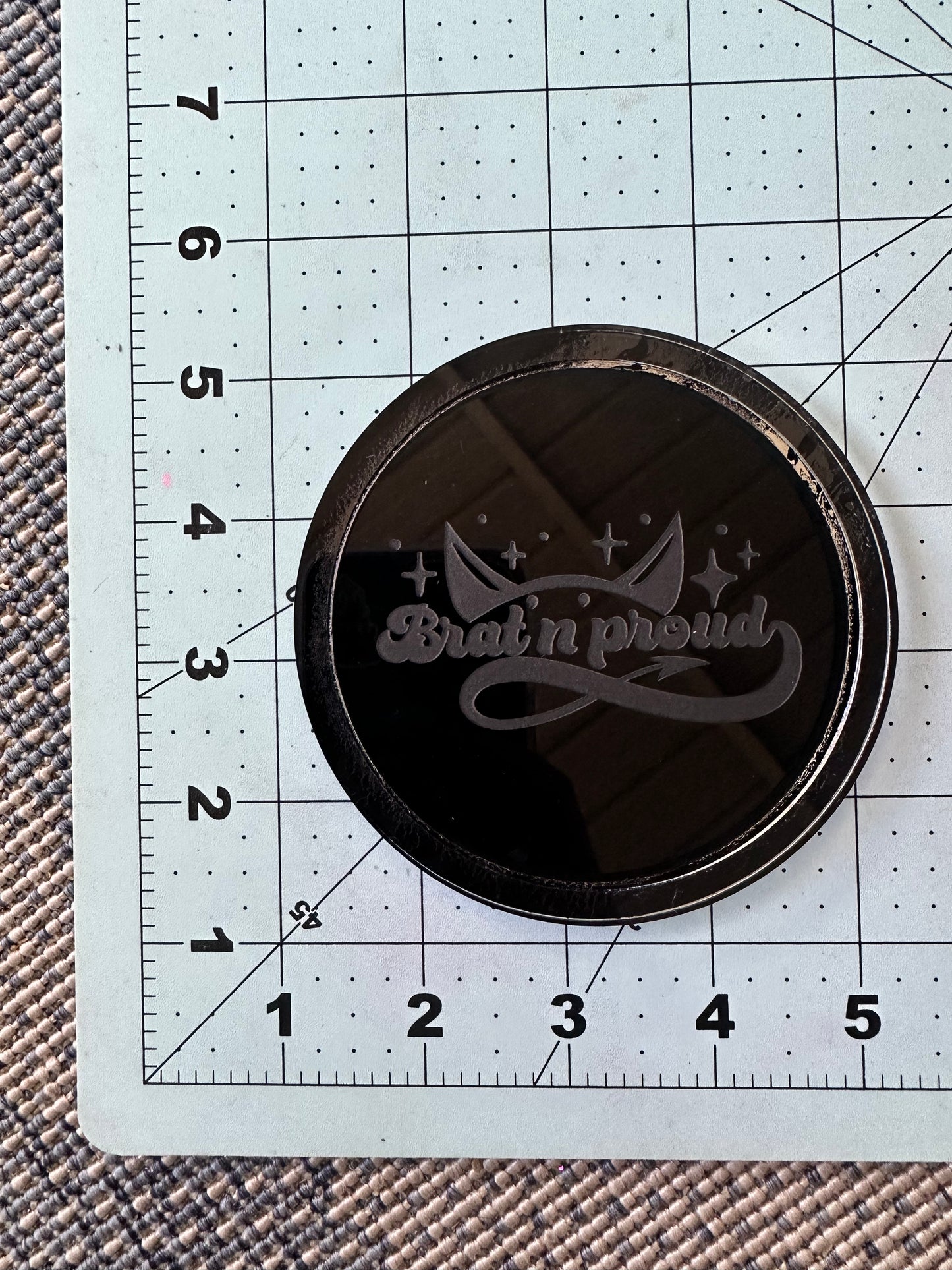 ‘Brat N’ Proud’ Coaster/Trinket Tray Mold