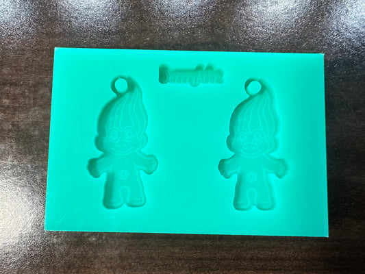 Troll Earrings Silicone Mold