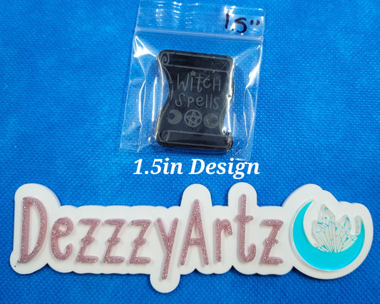 Witch Spells Scroll Mold
