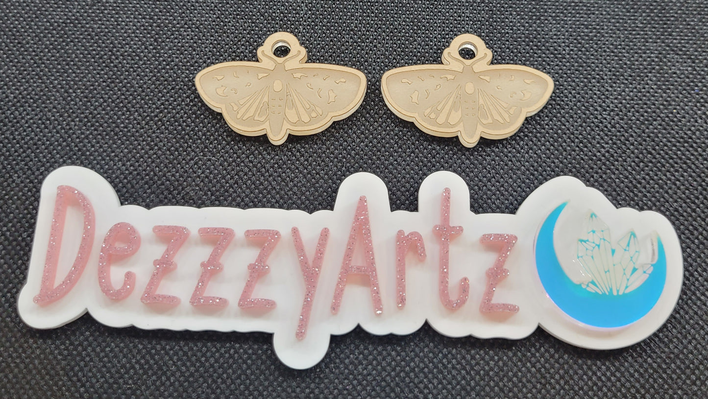 Elegant Moths Silicone Mold