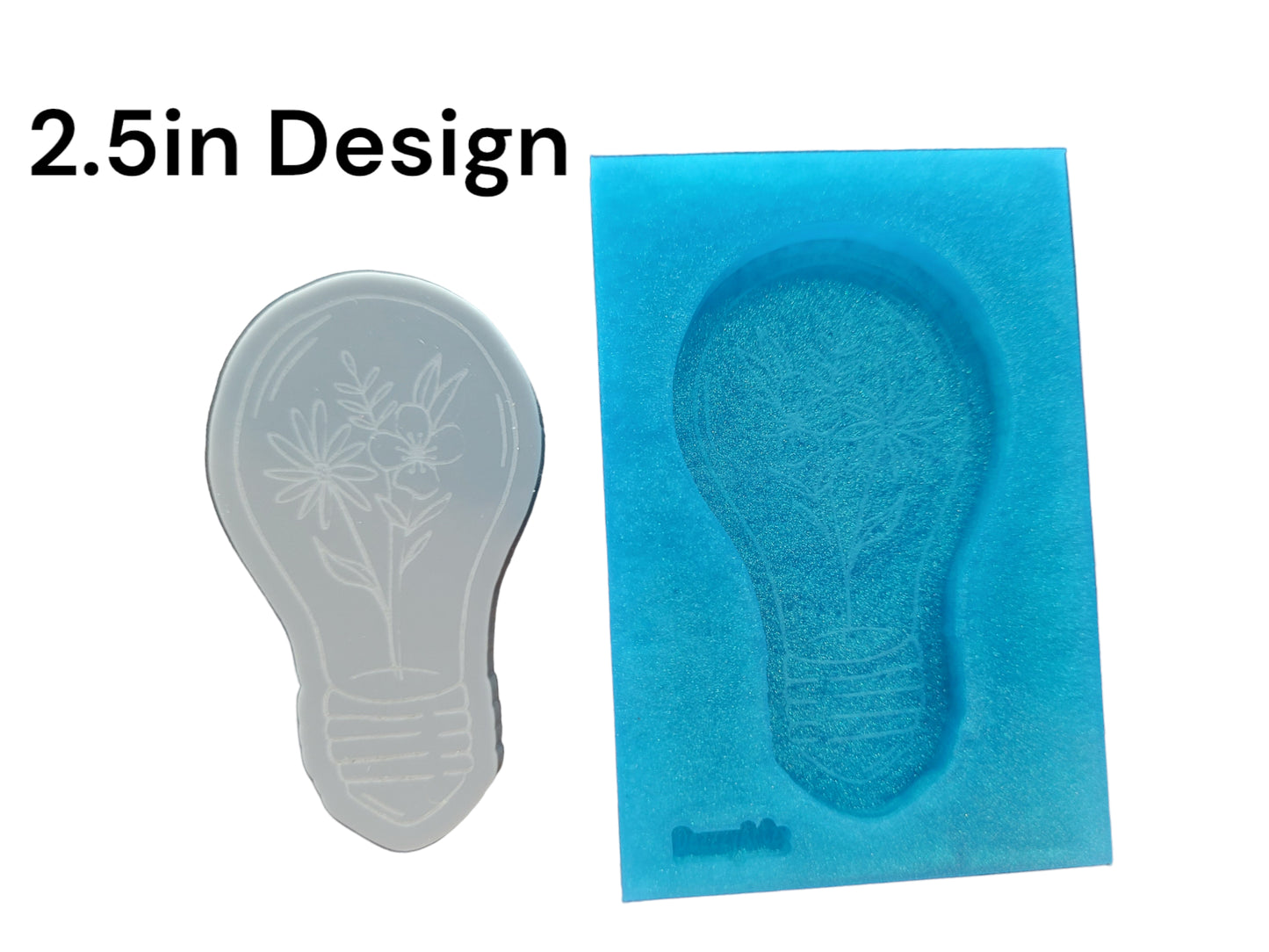 Floral Lightbulb Silicone Mold