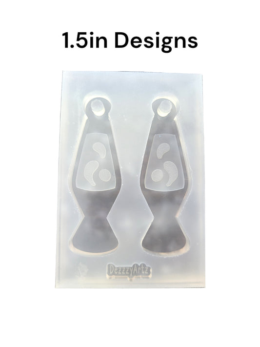 Lava Lamp Shaker Earrings Silicone Mold