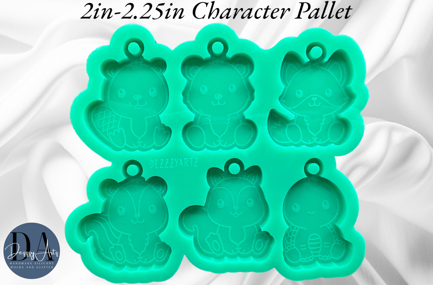 Woodland Creatures Character Pallet #2 Silicone Mold