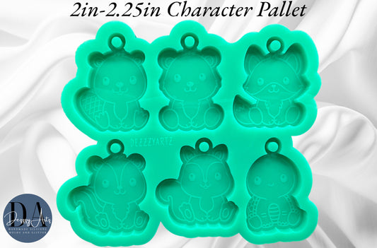 Woodland Creatures Character Pallet #2 Silicone Mold