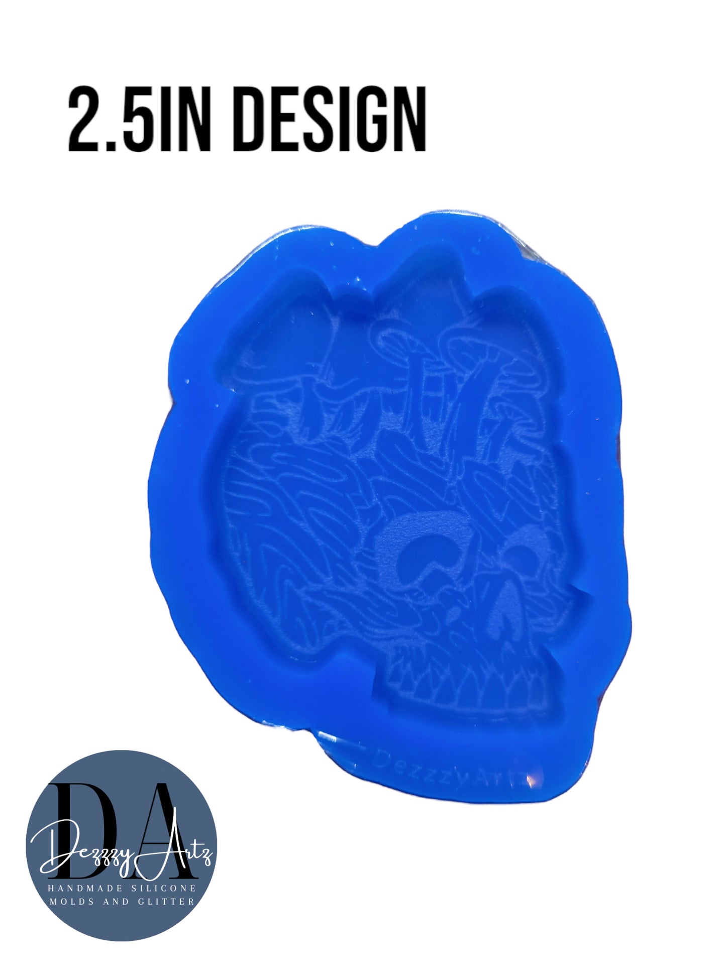 Trippy Mush Skull Silicone Mold