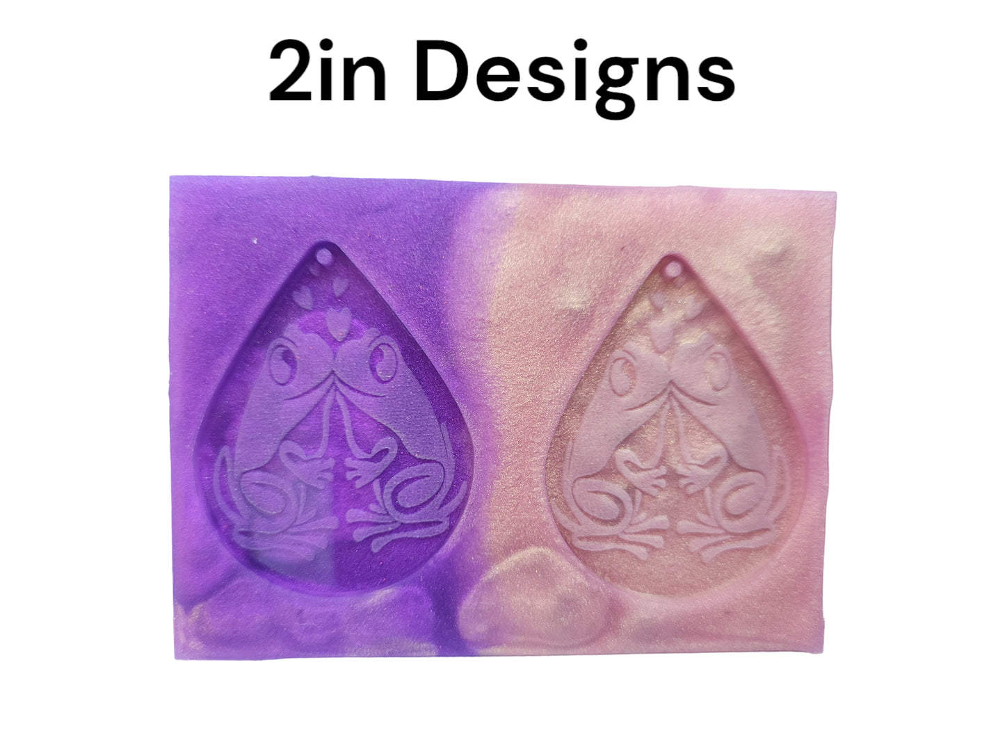 Kissy Froggies Earrings Silicone Mold